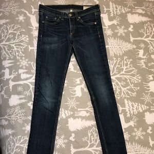 Rag & Bone Straight Leg Skinny Jeans